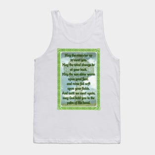 Green Irish Blessing Tank Top